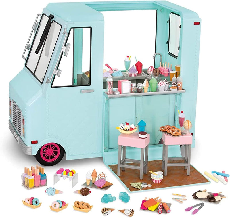 Our Generation 44487 OG (Ice Cream Truck Eiswagen, blau