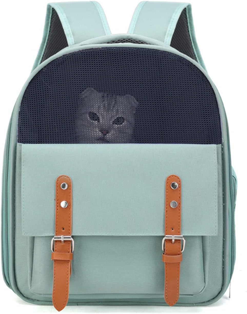PETCUTE Hunderucksack bis 8kg,Haustier Hunde Katzen Rucksack mit Innerer Sicherheitsleine,Atmungsakt