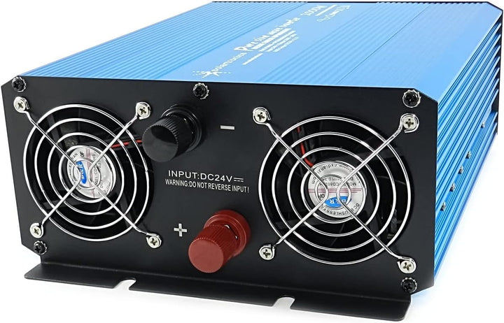 Spannungswandler Inverter 24V 2000/4000 Watt reiner SINUS incl. 7 m Fernbedienung