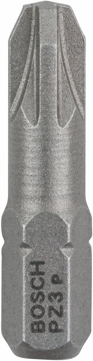 Bosch Professional Bit Extra-Hart für Pozidriv-Kreuzschlitzschrauben (PZ3, Länge: 25 mm, 100 Stück)