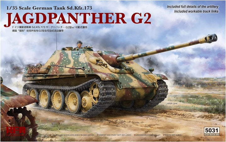 RYE FIELD Sd.Kfz.173 Jagdpanther G2 Roggenfeldmodell | RM-5031 - Deutsches Panzermodell im Massstab