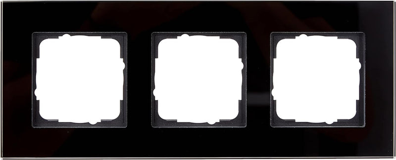 Gira 021305 Rahmen 3-fach Esprit Glas, schwarz 3fach, 3fach