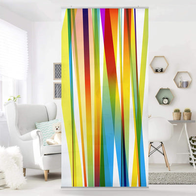 Raumteiler Kinderzimmer Rainbow Stripes 250x120cm ohne Halterung 250x120cm without hanger, 250x120cm