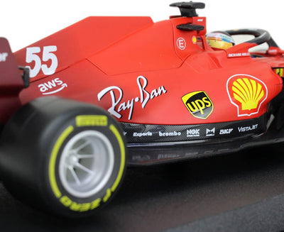 Bburago Maistro B18-16809S 1:18 F1 2021 SF21 Ferrari SAINZ, farblich Sortiert