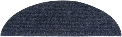 homiuse 15 STK. Selbstklebende Treppenmatten Nadelvlies 56x17x3 cm Blau Treppenstufen Matten Modern