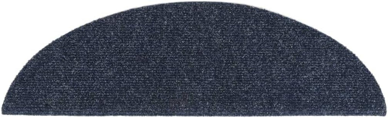 homiuse 15 STK. Selbstklebende Treppenmatten Nadelvlies 56x17x3 cm Blau Treppenstufen Matten Modern