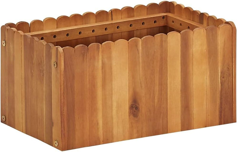 Susany Holz-Garten-Hochbeet Pflanzkasten Pflankasten Blumentopf Blumenkasten 50 x 30 x 25 cm (L x B