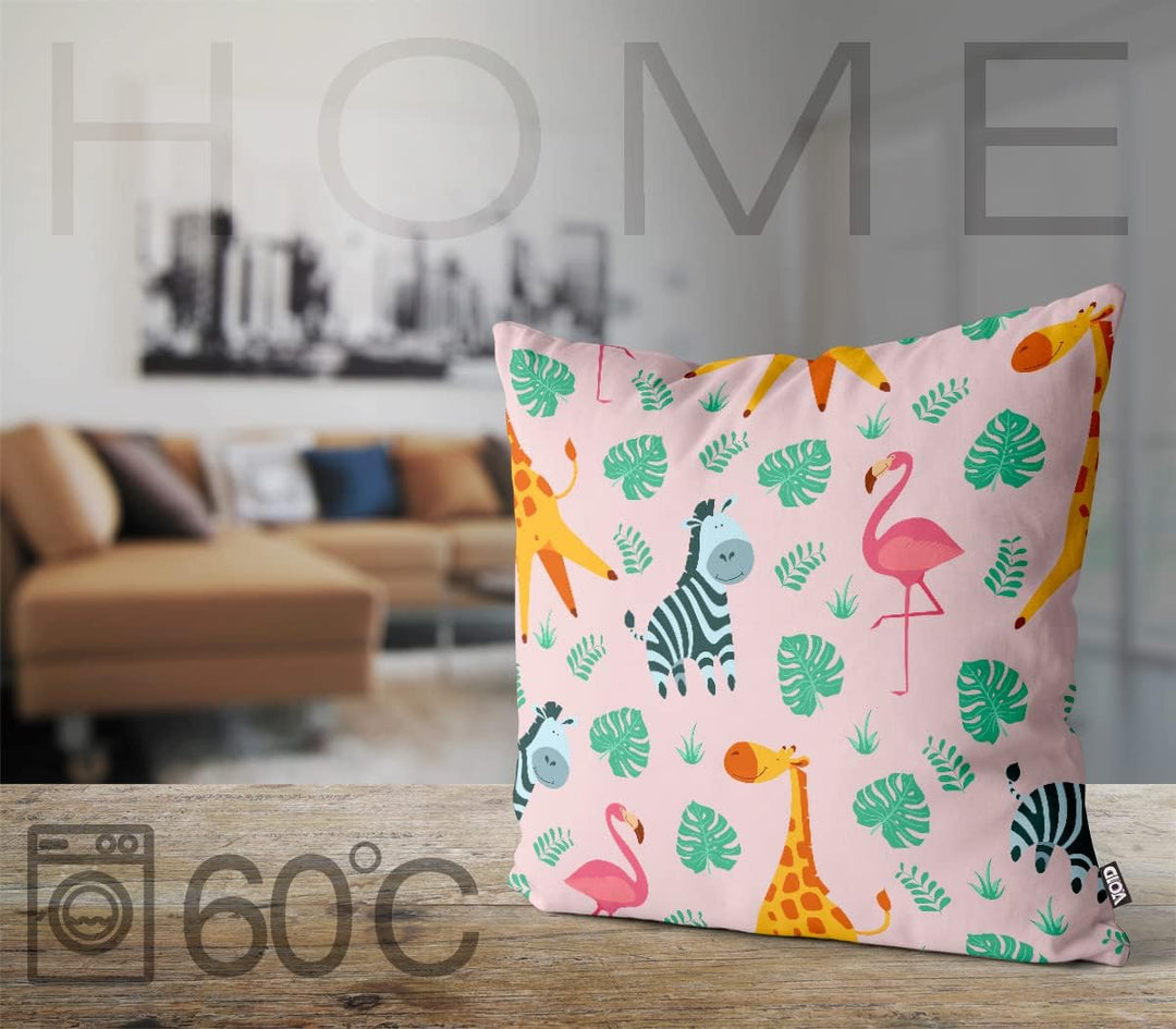 VOID Afrika Tiere Palmen Kissenbezug Kissenhülle Sofakissen Kissen Deko Outdoor-Kissen Dekokissen, K