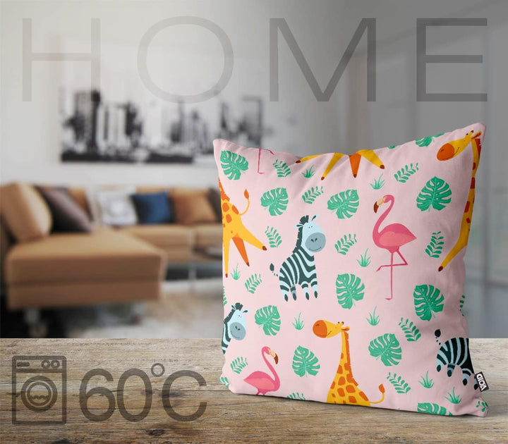 VOID Afrika Tiere Palmen Kissenbezug Kissenhülle Sofakissen Kissen Deko Outdoor-Kissen Dekokissen, K