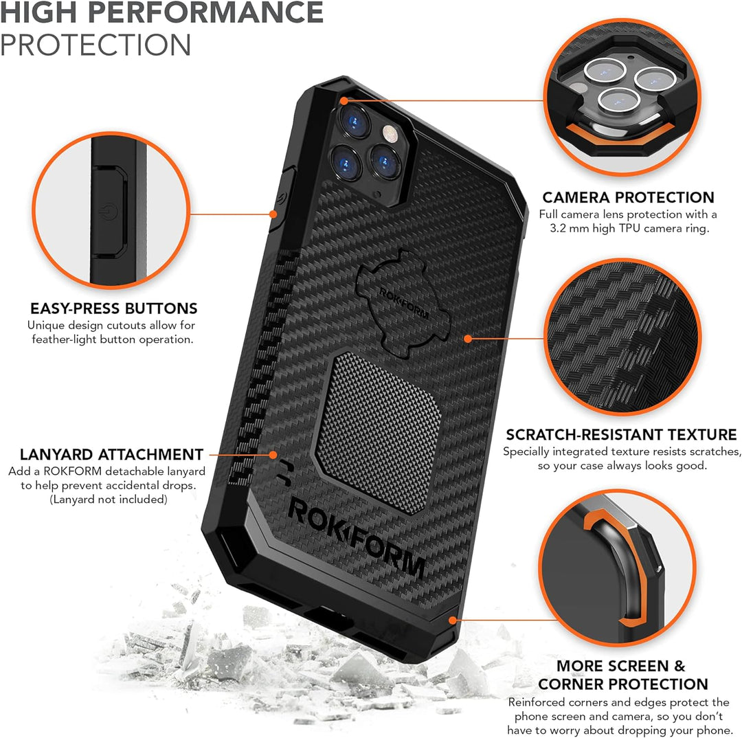 ROKFORM Schutzhülle für iPhone 11, magnetisch, Drehverschluss, iPhone 11 Pro Max, schwarz schwarz iP