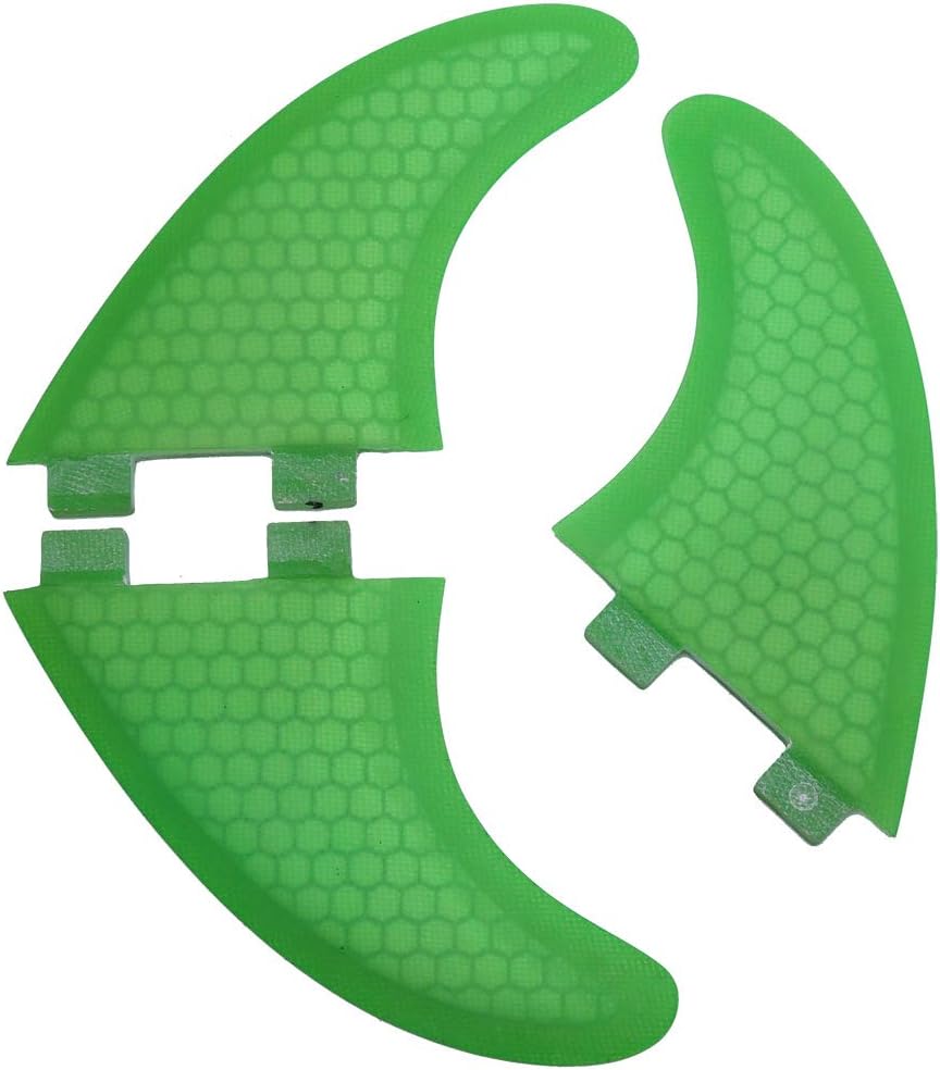 VGEBY1 Surfing Fins, Green 3 PCS Surfboard Fins Surfboard Fiberglas für Surfboards, Paddle Boards, K