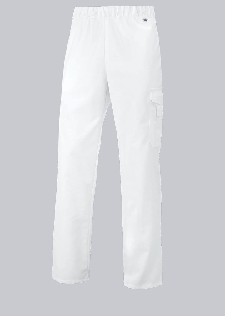BP 1646-400-21-Ln Unisex-Hose, mit Gummizug in der Taille, 215,00 g/m² Stoffmischung, weiss, Ln Ln W