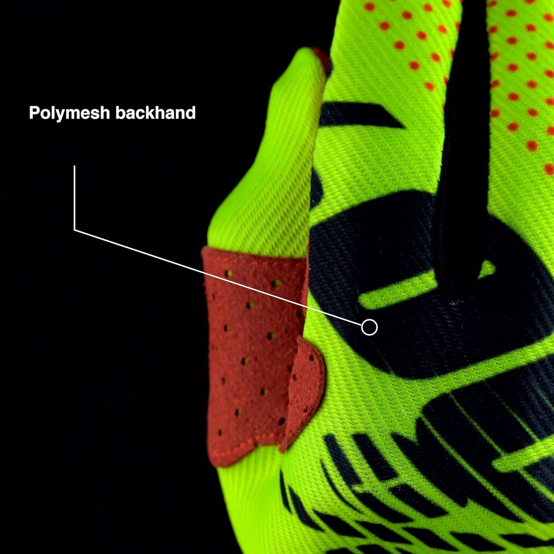 100% RIDEFIT Motocross Handschuhe - MX Dirt Bike & Powersport Reitausrüstung für Herren Orange S, Or