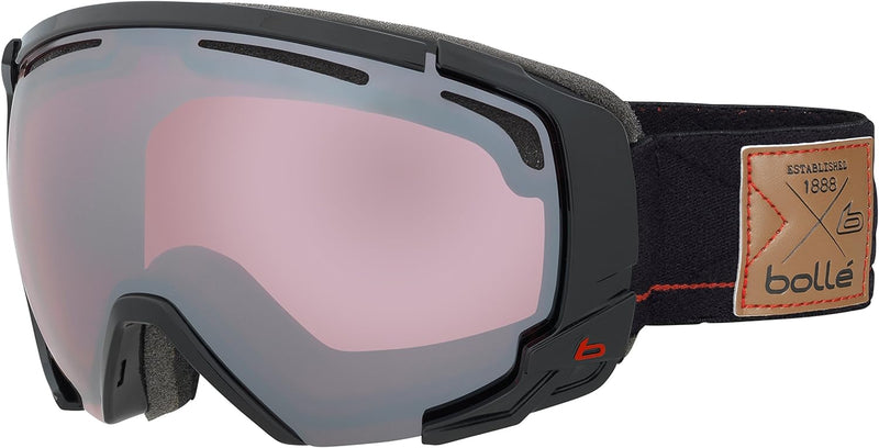 bollé - SUPREME OTG Skibrille, Medium, Unisex Erwachsene M-L Shiny Black/Red, M-L Shiny Black/Red