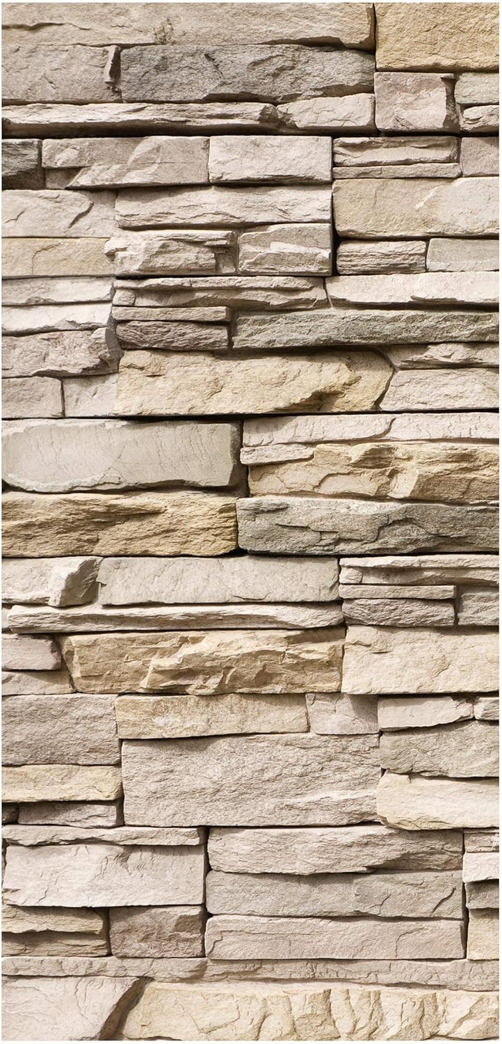 Bilderwelten Raumteiler Asian Stonewall Steinmauer helle Steine 250x120cm ohne Halterung, ohne Halte