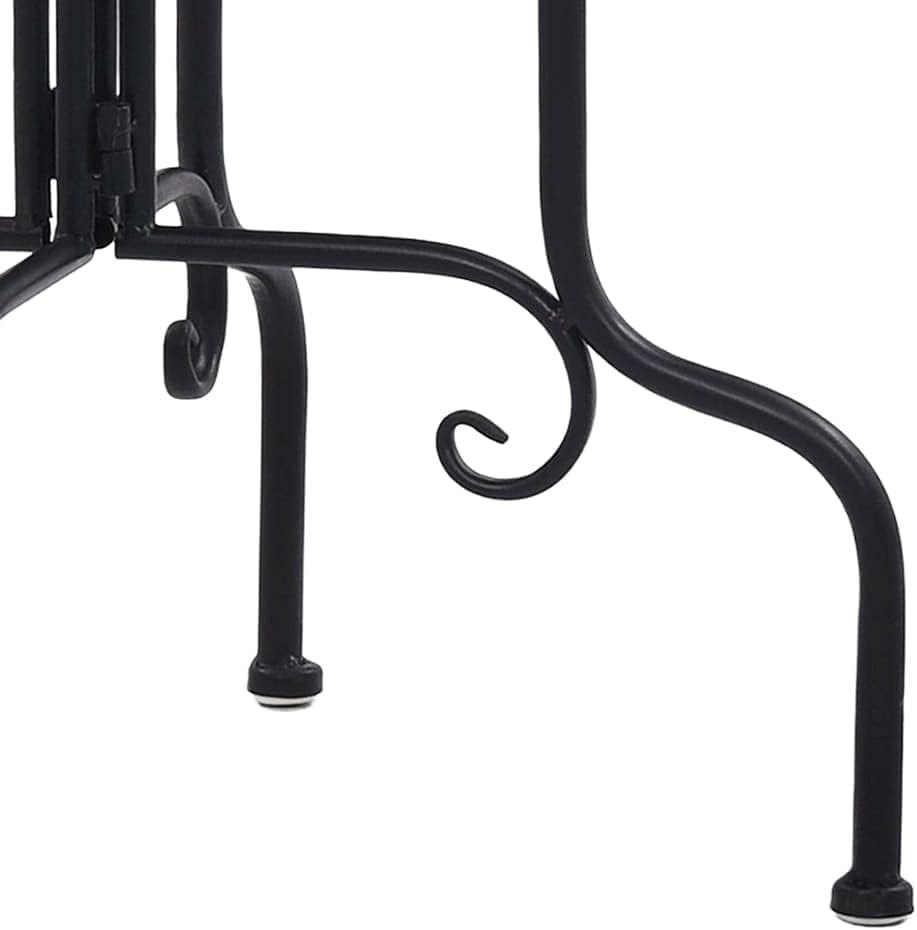 homiuse Mosaik-Beistelltisch Blumenhocker Pflanzenhocker Balkontisch Bistrotisch Beistelltisch Metal