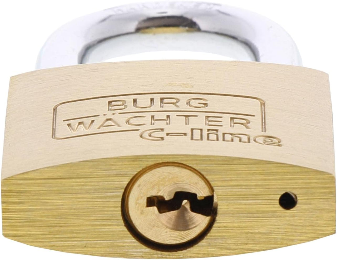 BURG-WÄCHTER 4er-Set Vorhängeschloss mit Schlüssel, Gleichschliessend, Vorhangschloss, 6 mm Bügelstä