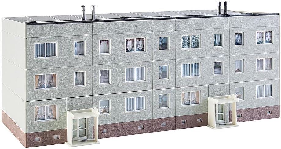 FALLER FA 130801 - Plattenbau P2 Basispackung, Zubehör für die Modelleisenbahn, Modellbau