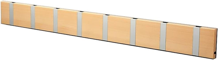 LoCa Garderobe Knax 8 Buche (Haken klappbar Alu) Garderoben-Leiste Kleiderhaken Flur modern Garderob