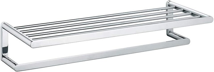 KEUCO Handtuch-Ablage aus Metall, Hochglanz-verchromt, 62 cm lang, für Badezimmer, Ablage für Handtü