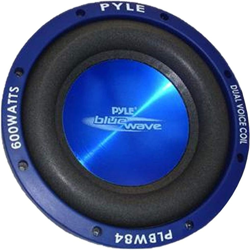 Pyle PLBW84 600W Blue Wave Hochleistungs-Subwoofer 8 Zoll