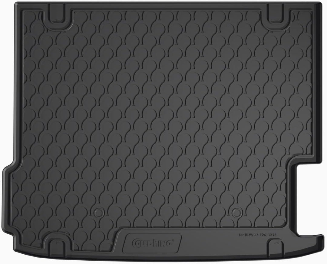 GLEDRING 1214 Rubbasol (Gummi) Kofferraumwanne passend für BMW X4 (F26) 2014-2018, Schwarz Kofferrau