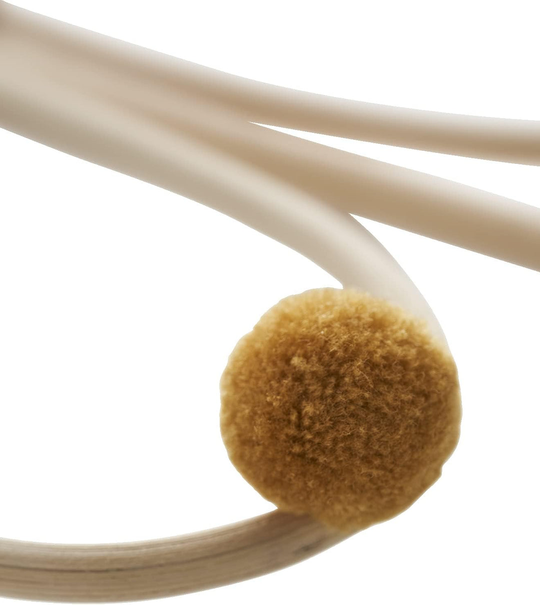VERTBAUDET Spiegel aus Rattan mit Bommeln, naturfarben Gebrochenes Weiss, Gebrochenes Weiss