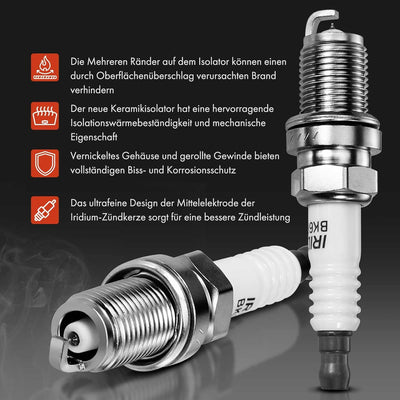 Frankberg 5x Zündspule + Zündkerzen Kompatibel mit C70 I 1998-2005 S60 I 2000-2009 S70 1998-2000 S80