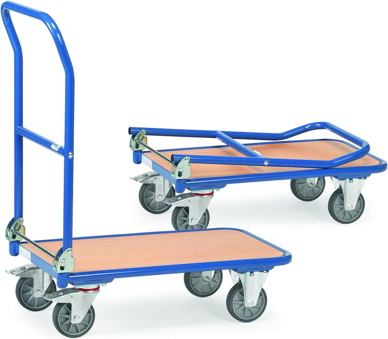 Fetra 1132 Klappwagen, Traglast 150 kg, blau, Blau