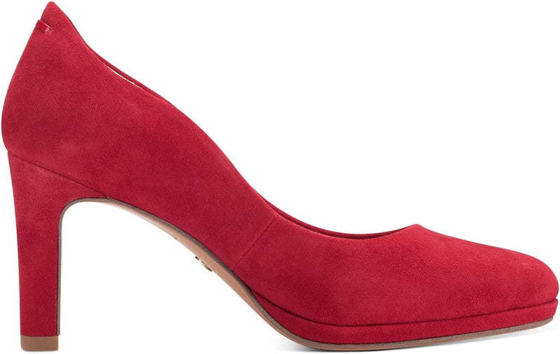 Tamaris Damen Klassische Pumps, Frauen Absatzschuhe,TOUCHit-Fussbett 38 EU Rot Strawberry, 38 EU Rot