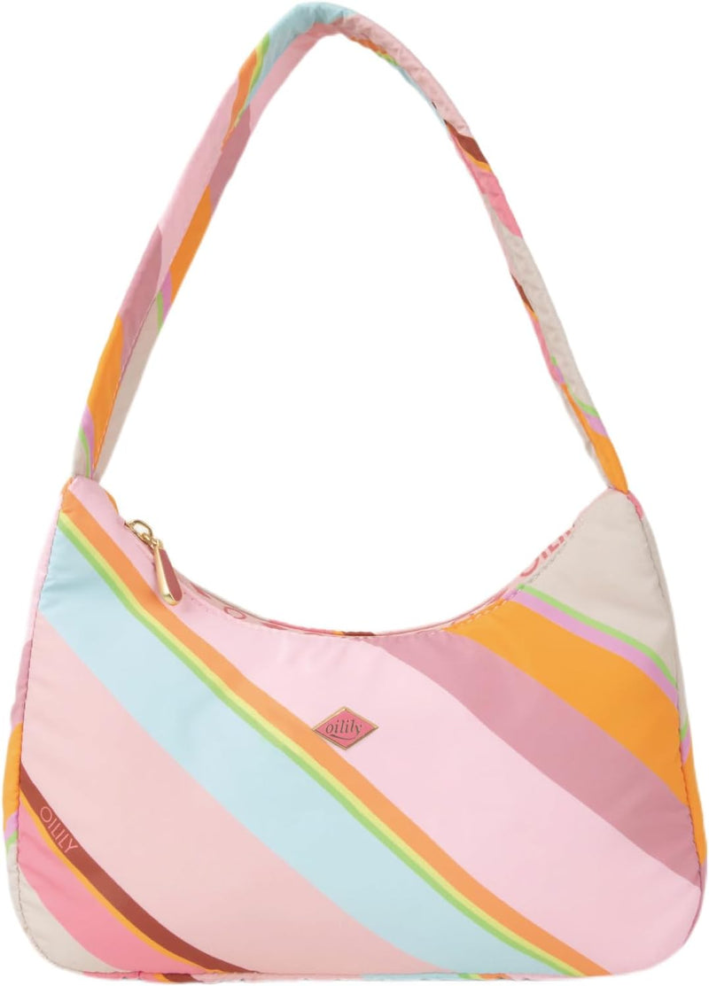 Oilily Heaven Hobo Bag Summer Stripes Misty Rose