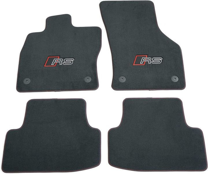 Audi 8Y1863011DRPP Textilfussmatten Premium Velours Fussmatten 4X Stoffmatten, mit RS Schriftzug, sc
