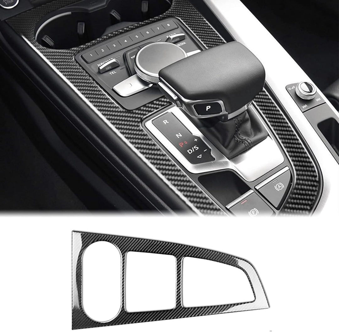 KUNGKIC Kohlefaser Auto Mittelkonsole Schalttafel Abdeckung Aufkleber Gangschaltung Paneel Innenraum