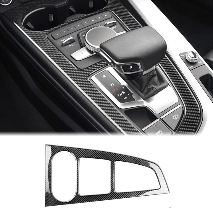 KUNGKIC Kohlefaser Auto Mittelkonsole Schalttafel Abdeckung Aufkleber Gangschaltung Paneel Innenraum