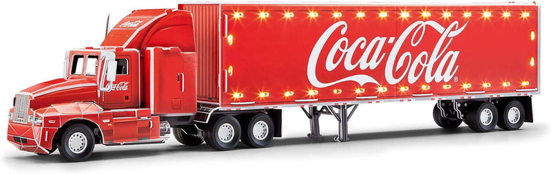 Revell 3D Puzzle 00152 Coca-Cola Weihnachtstruck mit LED-Beleuchtung Welt in 3D entdecken, Bastelspa