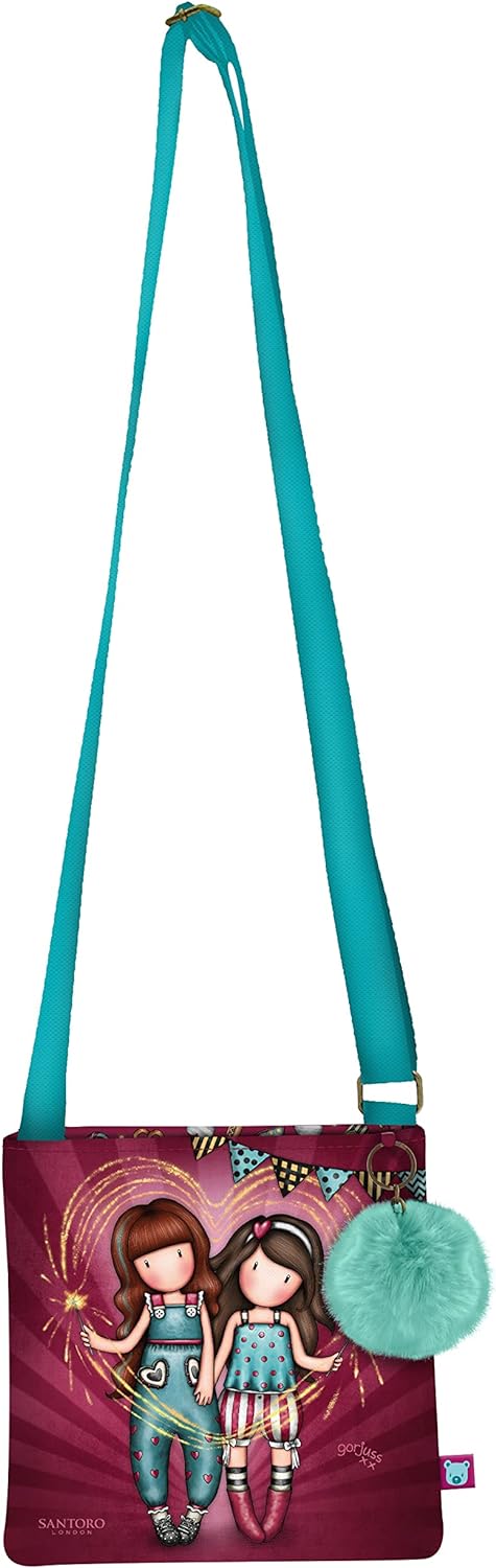 safta Unisex Kinder Kleine Umhängetasche Gorjuss Fairground Fireworks 21 x 20 x 1,5 cm, bunt, Einhei