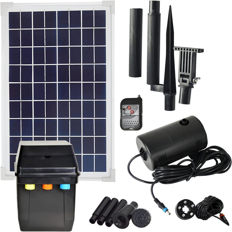 SOLAR TEICHPUMPE Oasis 801R Solar-Teichpumpen-Set für Garten und TEICH SPRINGBRUNNEN