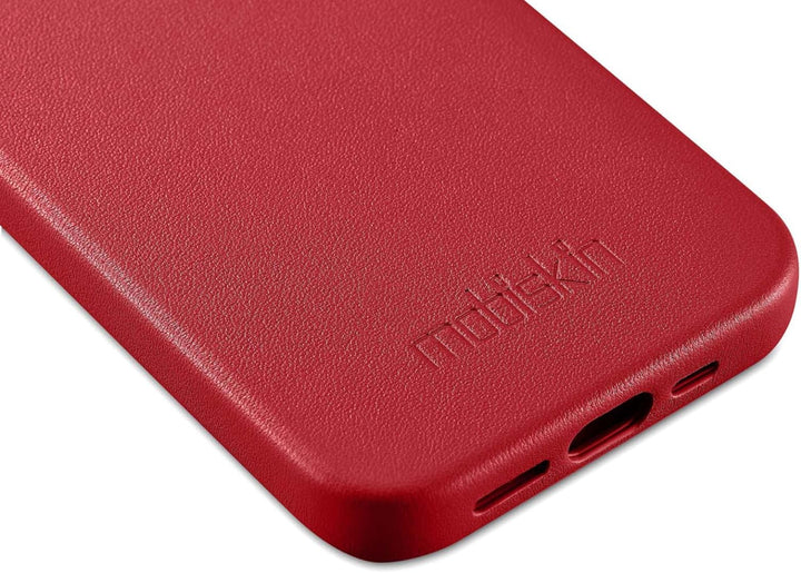 Mobiskin Hülle kompatibel mit Apple iPhone 14 PRO (6,1 Zoll), Handyhülle mit echtem Leder, Case, Sch