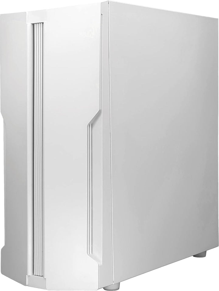 Xilence Xilent Blade X512.W.RGB Gaming PC Gehäuse, RGB ATX Midi Tower, weiss/schwarz
