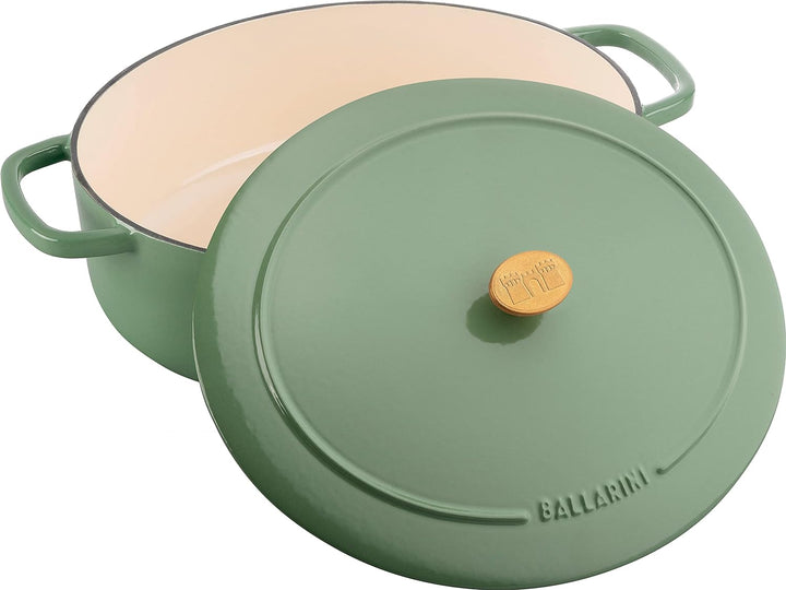 BALLARINI Bellamonte Auflaufform, Bräter, Dutch Oven, Emailliertes Gusseisen, Oval, 33 cm, 6,5 L, Gr