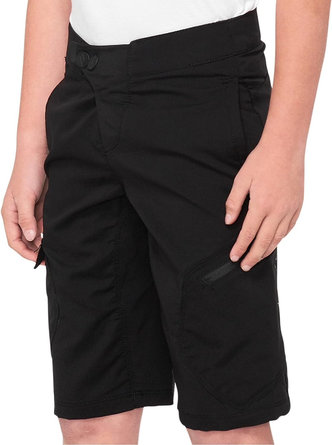 100% Kinder Ridecamp MTB Hose kurz, Black, 140