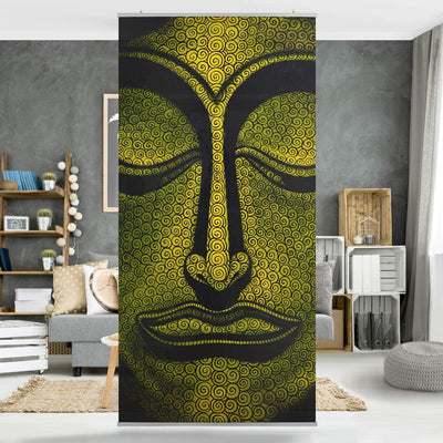 Bilderwelten Raumteiler Buddha in Laos 250x120cm ohne Halterung 250x120cm without hanger, 250x120cm