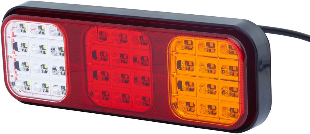 HELLA - Heckleuchte - Valuefit - LED - 24/12V - Anbau/geschraubt - Lichtscheibenfarbe: mehrfarbig -