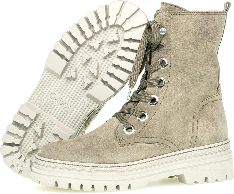 Gabor Damen Combat Boots, Frauen Stiefeletten,Wechselfussbett,Best Fitting,warm,gefüttert,stiefel,bo