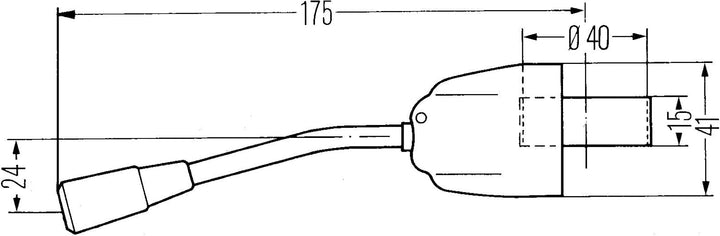 HELLA - Lenkstockschalter - Halogen - ohne Glühlampe - 6BA 001 771-031