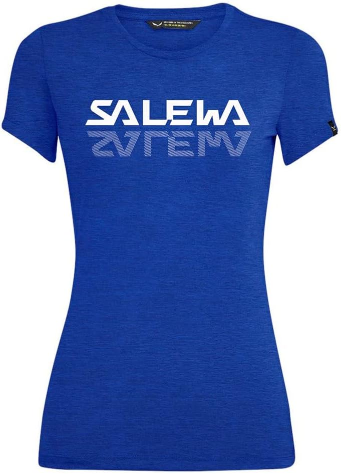 Salewa Damen Graphic Dry W T-Shirt Blusen & T-Shirts 36 Elektrisch Melange, 36 Elektrisch Melange