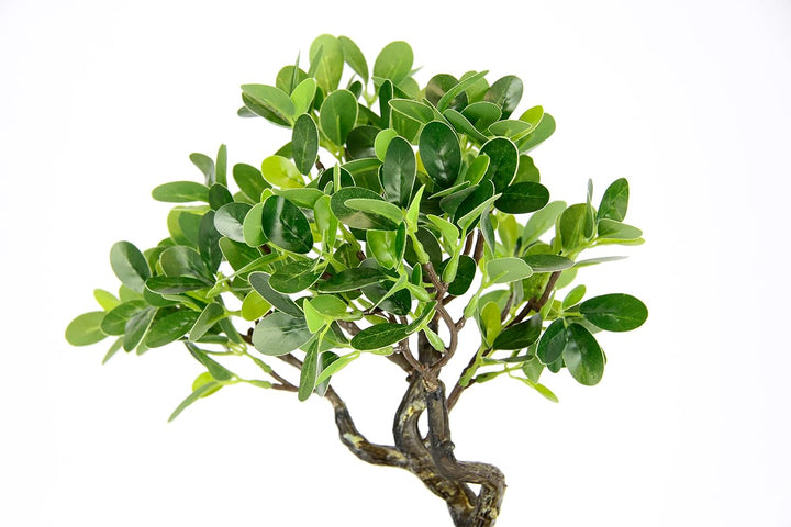 Bonsai Baum in Schale Kunstbonsai Kunstbaum Dekobaum künstlich Japanische Kunstpflanze Grünpflanze D