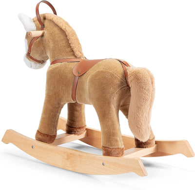 Trudi 29703 8006529297039 Animals Rocking Horse Beige Jumbo, Multicoloured