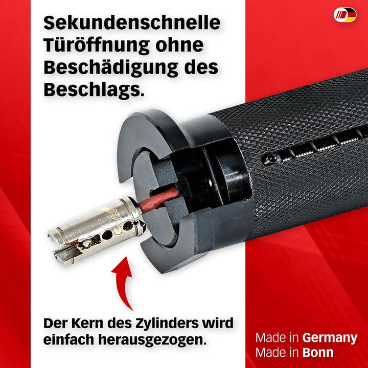 MULTIPICK Türöffnungswerkzeug - [inkl. 30 Zugschrauben] Schlosszieher - Glocke Öffnungswerkzeug - Sc