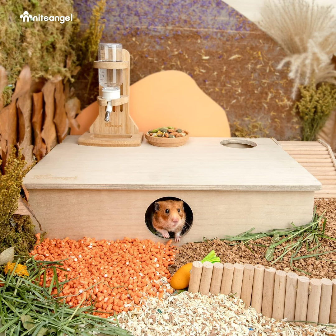 Niteangel Mehrkammer Hamsterhaus Labyrinth - Mehrzimmer-Verstecke und Tunnel-Erkundungsspielzeug für